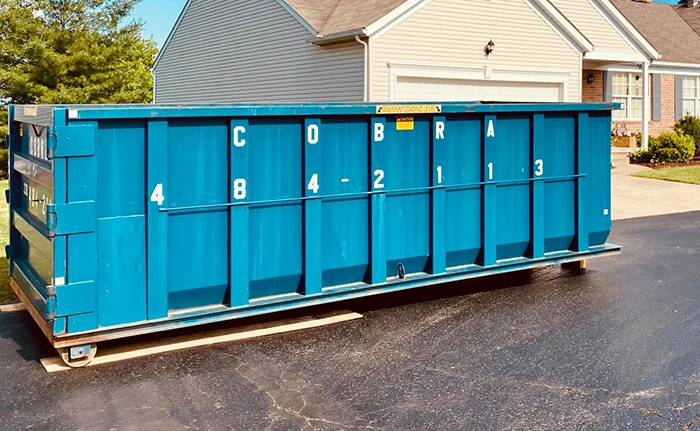 One of our 20-25 yard dumpsters, delivered for a residential project in Canton, Ohio.