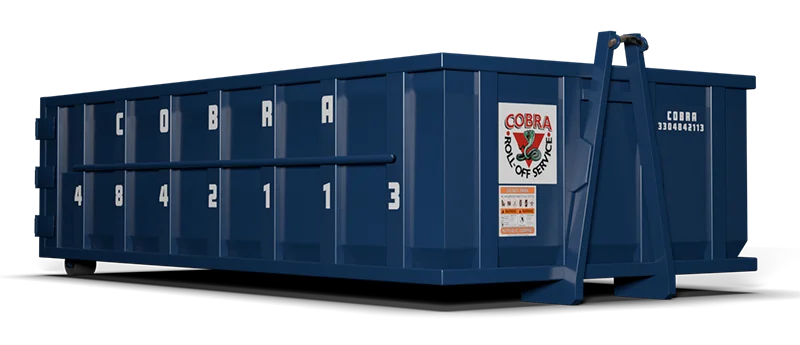 10 Yard Dumpster Front Angle