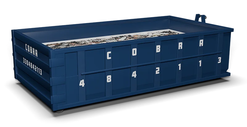 10 yard dumpster side angle